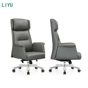 Liyu Manager Adjustable Modern Chairs Comfortable Cheap Furniture Swivel boss Luxury Executive Ergonomic Leather Office Chair