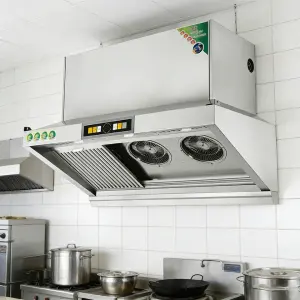 Best Price Commercial Electric Ventless Range Hood Downdraft Under Cabinet Stainless Steel Low Noise for Hotel & Outdoor Use