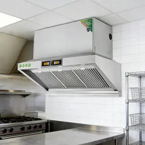 Cheap Smart Electric Commercial Ventless Range Hood Canopy Modern Ductless Outdoor Hotel Use Stainless Steel Low Noise