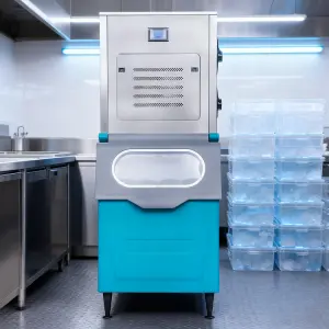 Fully Automatic Ice Flakes Making Machine Ice Capacity 2200p1000kg 24h 1ton Snow Flakes Ice Maker Machine Stainless Steel