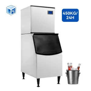 Energy Conservation Restaurant Equipment Kitchen 450kg/24h Big Storage Capacity Commercial Ice Making Machine For Business