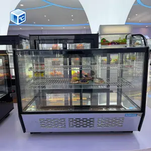 Factory Cake Showcase Chiller Refrigerator Cake Display Showcase 4.8cu.Ft Cake Chiller Table Top Cake Display Fridge Small