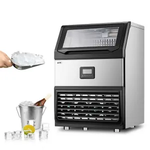Best-Selling Electric Small Counter Top Cube Ice Maker 25KG Capacity 220-240V/110V Commercial Use High Self-Cleaning Air Cooling