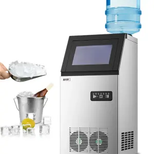 Cheap SKOFO Electric Home Ice Cube Maker Household Hotel Use High Capacity Ice Machine Touchpad Control Stainless Steel