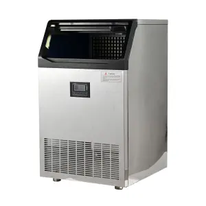Commercial Under Counter Stainless Steel Freestanding Ice Maker Machine 220V Auto Self-Cleaning with Self-Cleaning Feature