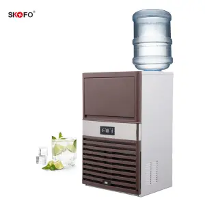 Hot Sale Commercial Ice Machines 220V Utility Square Ice Maker 20kg Industrial Application for Business Storage