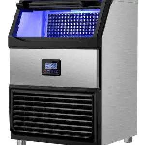Commercial Floor Water Flowing Type Compact Ice Making Machine with Adjustable Ice Size Settings