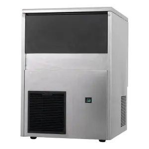 Big Gourmet Commercial Ice Maker Electric Stainless Steel 50kg/24h Hard Clear Cube Ice Machine Spray-on System for Household