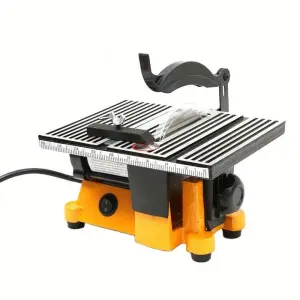 Electric Potable 60W Multifunction Mini Bench Saw for Cutting Copper Aluminium DIY Model Cutting Mini Table Saw for Woodworking