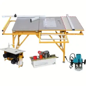 Vertical Wood Table Saw Machine Mini Multifunction Sliding Panel Double Blade Hot Sale Motor Core Best Seller