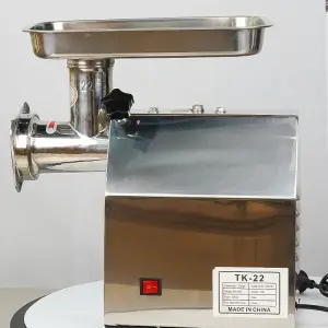 Electric Automatic Meat Grinder Sausage Stuffer Tubes Farm & Home Restaurant Use Meat Mincer 1 Year Warranty Motor Gearbox Core