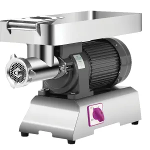 32 New Stainless Steel Meat Grinder Mixer High Production Low Noise Meat Mincer 340kg/h Capacity
