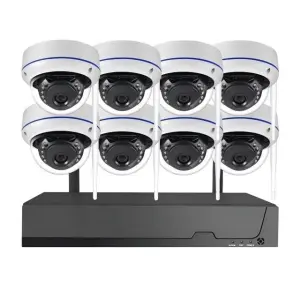 ICsee 3MP 8CH Indoor Wireless Dome Security Camera System 4CH Wireless CCTV System Nvr Kit 4CH Wifi Security Dome Camera Kit
