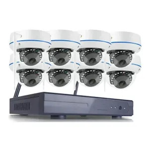 EseeCloud 3MP 5MP 8CH Indoor Outdoor Wifi Camera Kit System 8CH Wifi Nvr Kit Cctv Indoor Dome Wireless Security Camera System