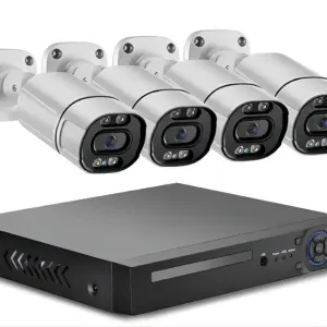 8mp 5mp Outdoor 4ch AHD Security Camera Kit 4k Ahd Dvr Ki Surveillance Camera Dvr Kit 2mp 4 Channel AHD Cctv Camera System