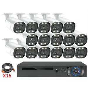 2mp 5mp Outdoor 16CH AHD Security Camera Kit 4k 16ch Ahd BULLET Dvr Kit CAMERA Dvr Kit 2mp 16Channel AHD Cctv Camera System