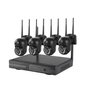 EseeCloud 4CH Wifi Nvr Camera Kit 5MP Network 3MP Outdoor WiFi NVR Camera Kit NTR CCTV PTZ Wireless Security Camera System