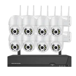 Promotion ICSEE 4MP Wireless PTZ CCTV System Kit 8CH Outdoor 4MP WiFi Camera 3MP NVR Two-Way Audio Night Vision Security Camera