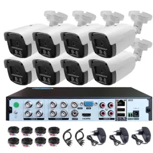 APP XMEYE 1080P 5MP Home Security AHD Camera Cctv System 4ch 8ch Full Hd 2MP Outdoor Waterproof Dvr Kit Combo Cctv Camera Kit