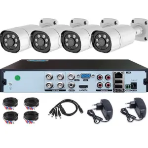 2MP 5MP XMEYE AHD Camera Dvr Kit 4ch 8ch Outdoor Waterproof Bullet Camera Dvr Kit Home Security Cctv System Cctv Camera Kit