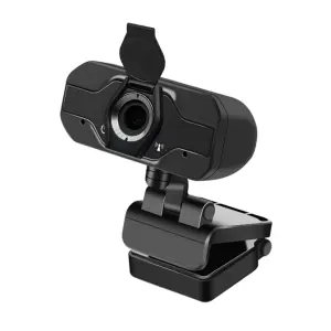 Free Tripod Lens Privacy Cover Microphone and Speaker Live Streaming 1080P 2.0mp Full HD Laptop Desktop PC USB Webcam Camera