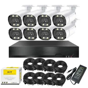 Jianvision Latest 4MP HD 8 Channel DIY Wired CCTV Security Camera System Indoor Network IP66 Waterproof NVR POE Night Vision