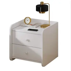 Custom Modern European Design Narrow Wooden Bedside Table for Bedroom for Apartment or Home Use