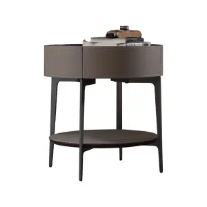 Modern Nightstand with Small Storage Cabinet for Bedroom Apartment Hospital or Bathroom
