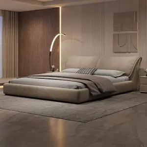 Luxury Flannel Queen Bed Fabric Two Meter Industrial Style Soft Master Bedroom Adjustable for Comfortable King Double Bed