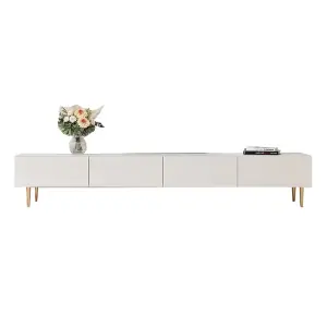 Living Room TV Cabinet Home Furniture Sell Design Luxury High White Beauty Wood Frame Modern Coffee Table Set with Storage