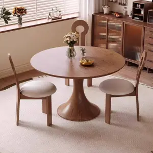 French & Chinese Retro Dining Table with Antique Style Small Waist Casual Negotiation Home Table Made of Bamboo