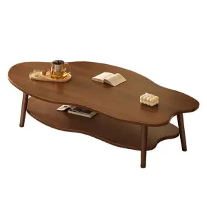 Modern Luxury Double Sofa Coffee Table Eco-Friendly Durable Wood PVC Frame Living Room Furniture