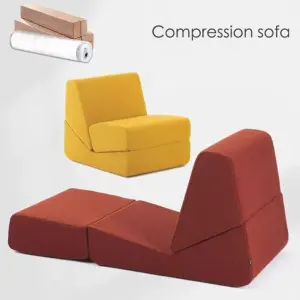 Sleeping Single Multi-functional Durable Eco-friendly Sponge Compressed Lazy Person Leisure Fabric Sofa Apartment Hotel