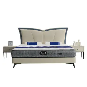 Best-selling Genuine Leather Full Size Hotel Bedroom Modern Eco-Friendly Durable Lightweight Soft Bed