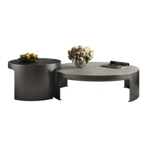 Modern Luxury Marble Round Coffee Tables