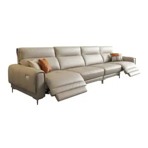 Modern Luxury Leather Living Room Furniture Power Electric Sectional Recliner Sofa