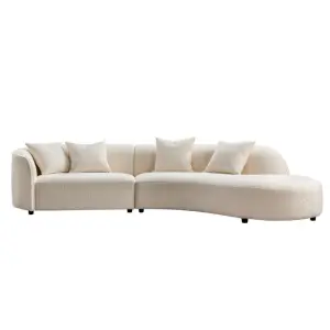 Canape Divano Letto Nordic Modern Sofas Living Room Furniture White Fabric Boucle Sofa