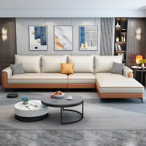 Nordic Sectional L Shape Modular Sofa Set Furniture Living Room Furniture Couches
