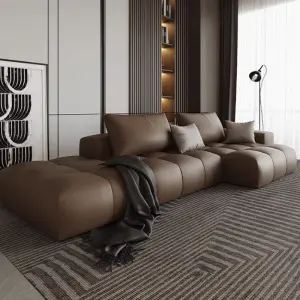Modern Luxury Sectional DIY Leather Sofa High Quality Rectangle Set New Design Living Rooms Furniture Couch