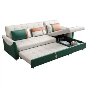 Canape Modern Living Room Sofas Folding Storage Chesterfield Tufted Leather Sofa Bed