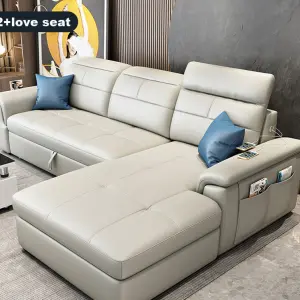Modern L Shaped Transformer Sleeper Sofa Bed Living Room Sofas Bed Couches