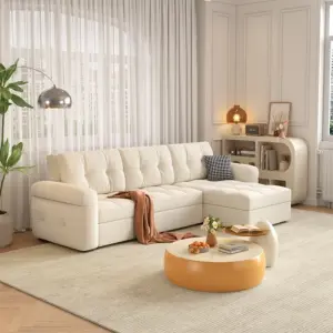 Sofa Cum Couch Modern Simple Folding Storage Bed Small Living Room Apartment Sofa Bed with Metal Frame Fabric Material