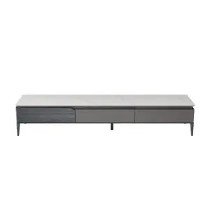 Factory Price Modern Unique TV Cabinet Wood Marble Floor Stand Big Meuble TV Stands