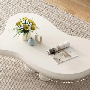 Modern Living Room Furniture Wooden White Coffee Tea Table