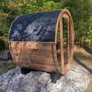 Cedar Sauna 2 Person Barrel Sauna Outdoor Sauna