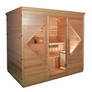 Detox Home Use Indoor Wooden Traditional 6KW Electrical Stove Steam Sauna Room for Sale