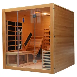 China Factory Traditional Combined Far Infrared and Steam Sauna Room Infrared Sauna