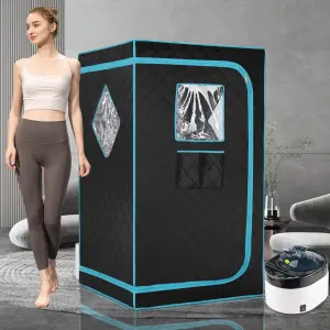 Smartmak Home Use Portable Steam Sauna Tent Foldable Full Body Sauna With Steam Generator
