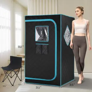 Full Body Home Steam Sauna Set Spa Portable Sauna Large Foldable Steam Sauna