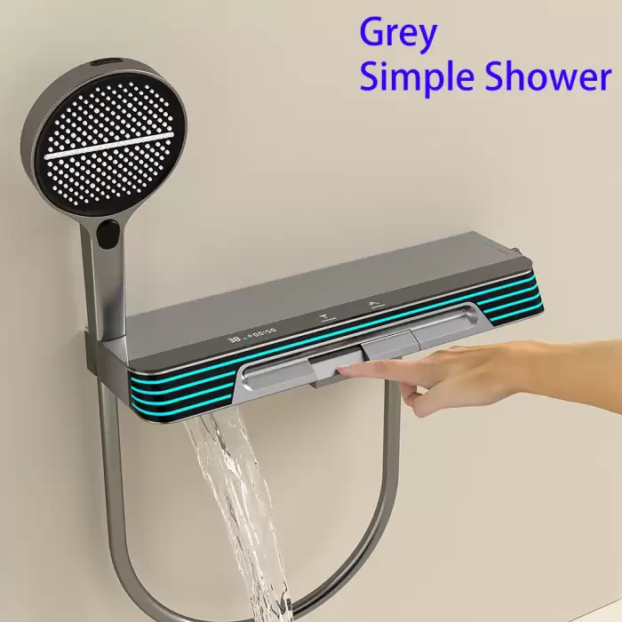 Simple shower-grey